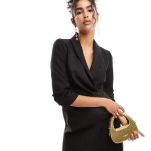 ASOS Miss Selfridge Black Mini Dress